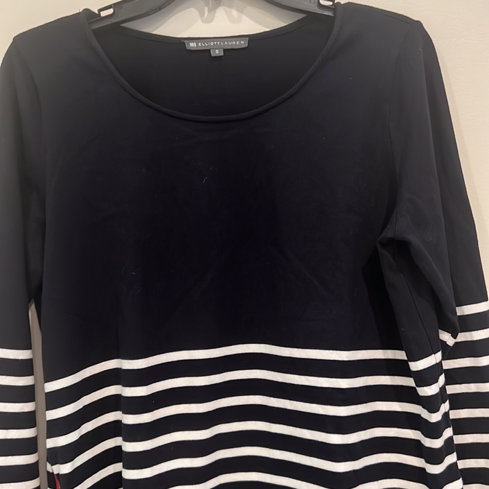 Elliott Lauren Too Navy and White Size S - Picture 2 of 7